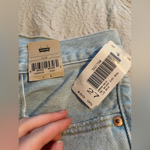 501 Skinny Levis - Picture 2 of 3